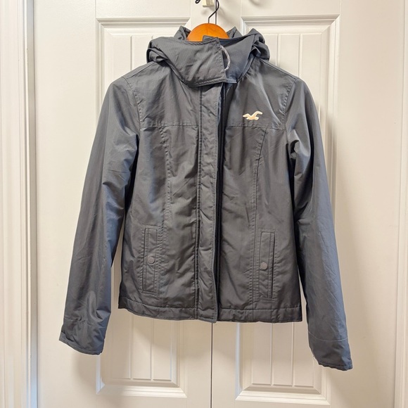 Hollister All-Weather Fleece-Lined Jacket Charcoal – Size S - Picture 3 of 16